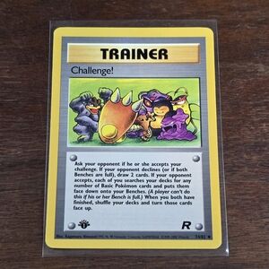 1st Edition Vintage Pokemon Trainer Challenge!  Team Rocket 74/82  Card
